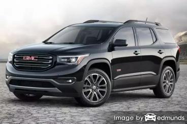 Insurance quote for GMC Acadia in Durham