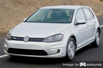 Insurance rates Volkswagen e-Golf in Durham